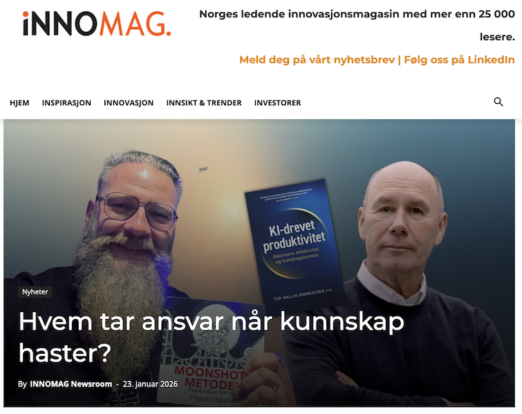 Innomag kronikk Hvem tar ansvar når kunnskap haster? 23 januar 2026