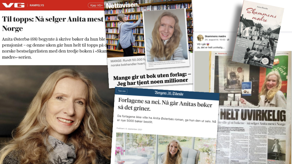Anita Østerbø medieoppslag om boksuksessen