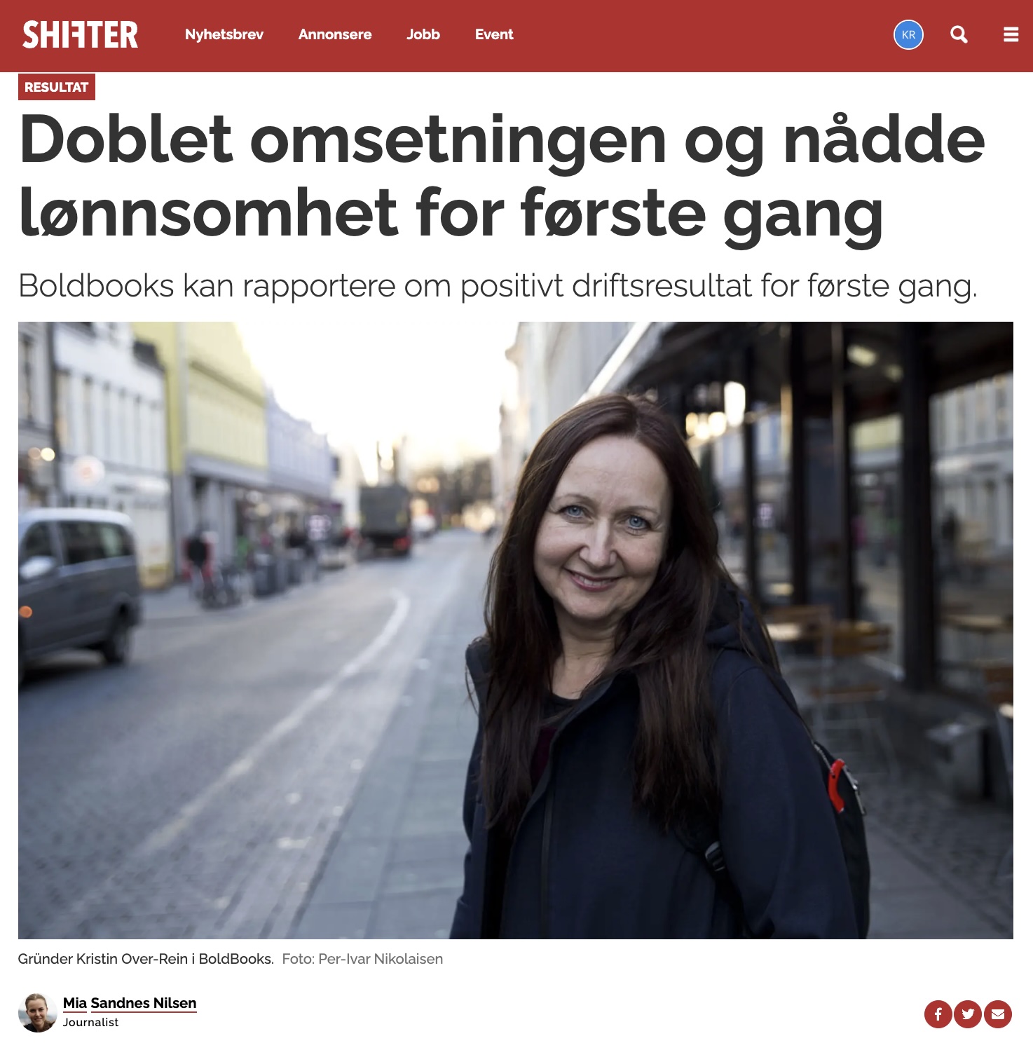 Shifter, 16. februar 2026: Doblet omsetningen og nådde lønnsomhet for første gang